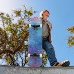 Blue Galaxy Mini Skateboard Bräda 18,5 Cm<br><div class="desc">Blå och lila galaxy skateboard med stjärnor.</div>