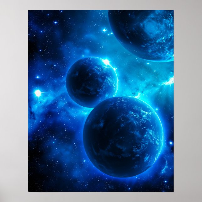 Blue Galaxy Poster (Framsidan)