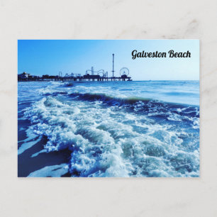 Blue Galveston vycard Vykort