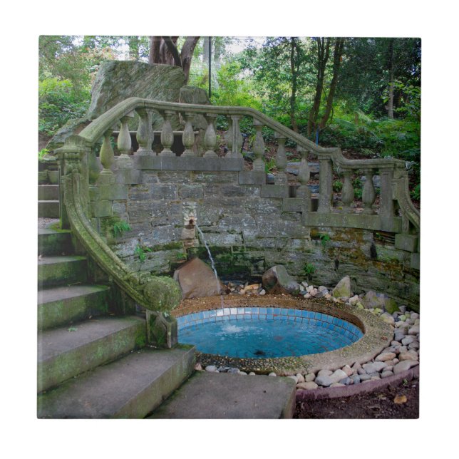 Blue Garden Fontän Kakelplatta (Framsidan)