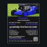 Blue Garden Gräsmatta-Mower, Gräsmatta- och omsorg Flygblad<br><div class="desc">Blue Garden Gräsmatta-Mower,  Gräsmatta Service Advertising Flyer från Affärskortet Store.</div>