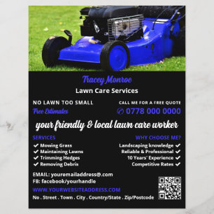 Blue Garden Gräsmatta-Mower, Gräsmatta- och omsorg Reklamblad