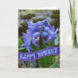 Blue Garden Hyacinth Iranian New Year Nowrooz Kort
