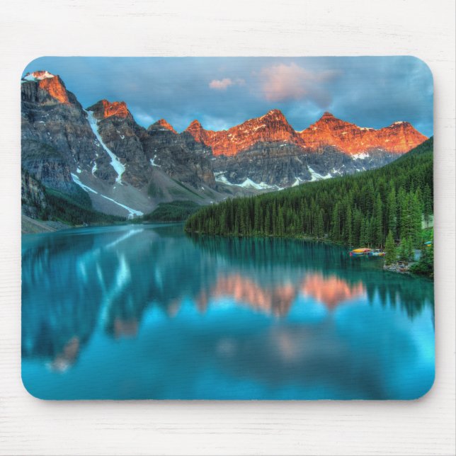 Blue Gaze Mountain Sjö Mousepad Musmatta (Framsidan)