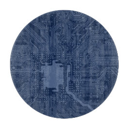 Blue Geek Motherboard Circuit Mönster
