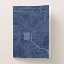 Blue Geek Motherboard Circuit Mönster