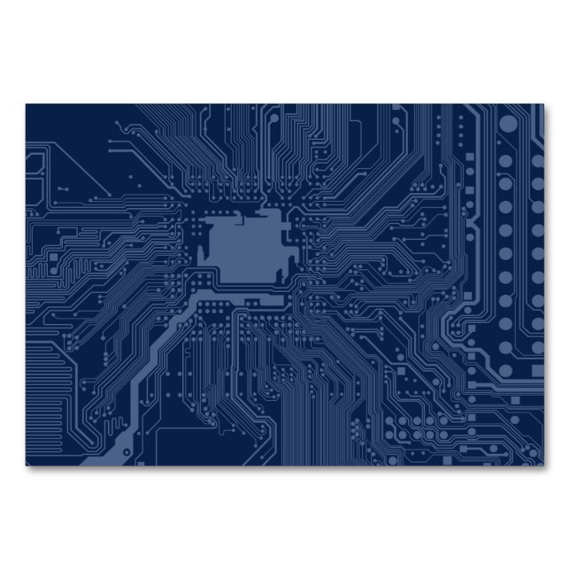 Blue Geek Motherboard Circuit Mönster Bordsnummer (Framsidan)