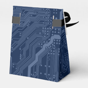 Blue Geek Motherboard Circuit Mönster Presentaskar
