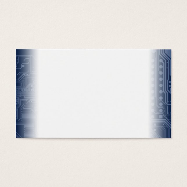 Blue Geek Motherboard Circuit Mönster Visitkort (Framsidan)