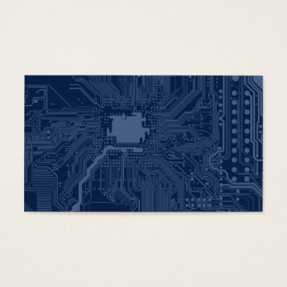 Blue Geek Motherboard Circuit Mönster Visitkort
