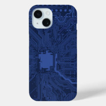 Blue Geek Motherboard Mönster
