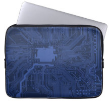 Blue Geek Motherboard Mönster