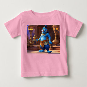 Blue Genie Magic-3D-Tecknad Aladdin-Inspired Desig T Shirt