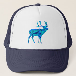 Blue Geometric Elk Keps