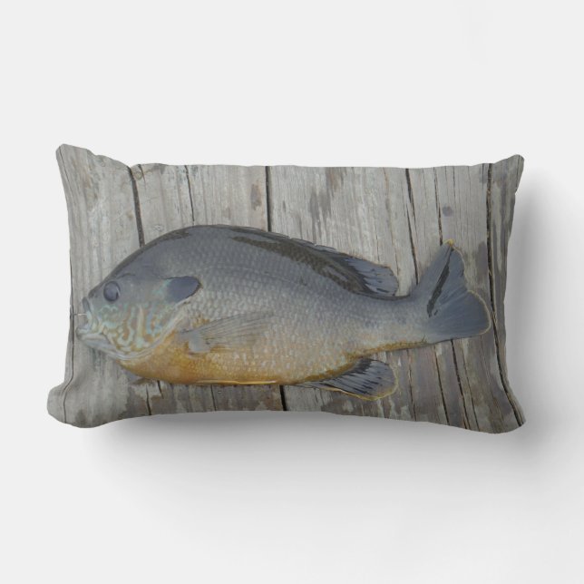 BLUE GILL FISH-kudde Lumbarkudde (Framsida)
