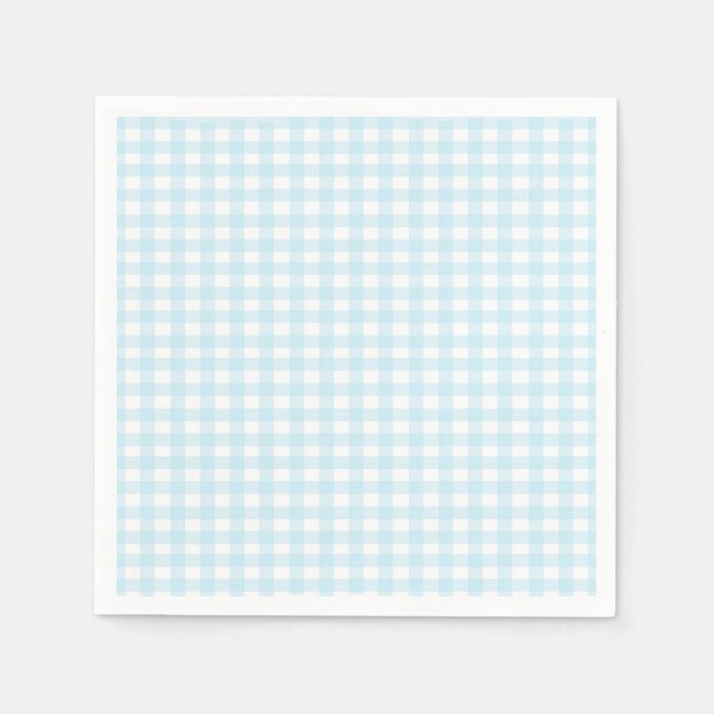 Blue Gingham 1 Pappersservett (Framsidan)