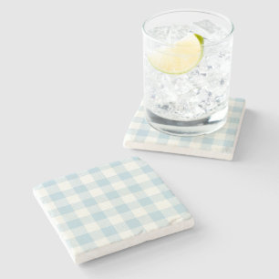 Blue Gingham Check Stenunderlägg