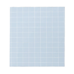 Blue Gingham Checkered Classic Snyggt Stationery Anteckningsblock