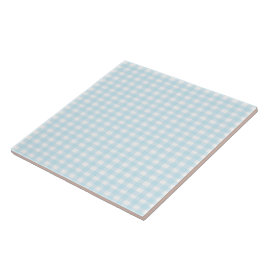 Blue Gingham Kakelplatta