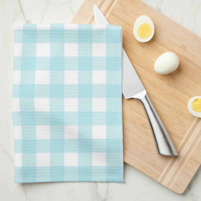 Blue Gingham Kökshandduk (Vikt i Fjärdedel)