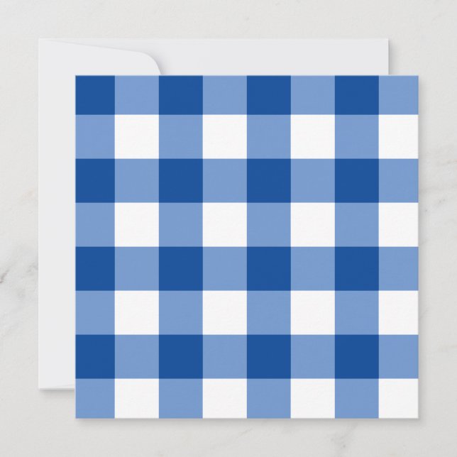 Blue gingham mönster (Framsida)