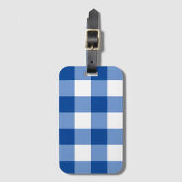 Blue gingham mönster bagagebricka