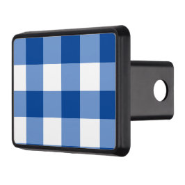 Blue gingham mönster dragkroksskydd