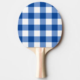 Blue gingham mönster pingisracket