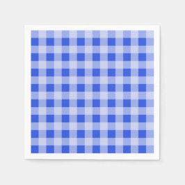 Blue Gingham Pappersservett