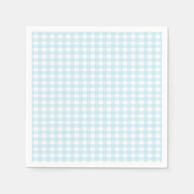 Blue Gingham Pappersservett (Framsidan)
