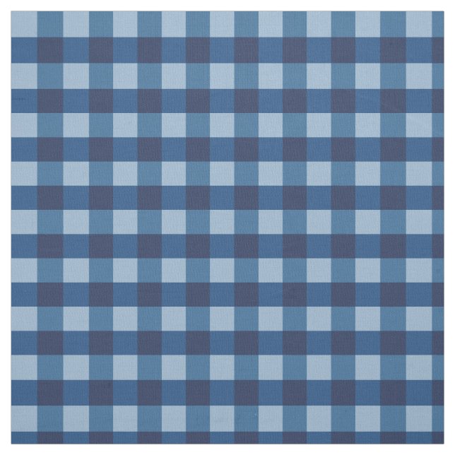 Blue Gingham Tyg (Provkarta)