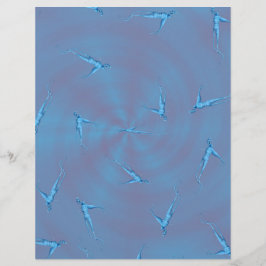 Blue Ginseng Man Bulk Scrapbook Paper Pages Reklamblad