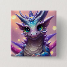 Blue Girl Dragon Poster