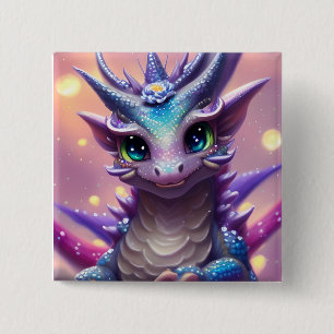 Blue Girl Dragon Poster Knapp