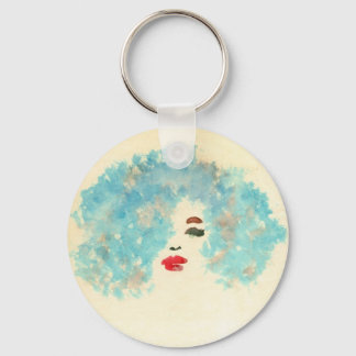 Blue Girl Keychain Nyckelring