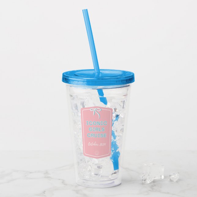 Blue Girls Cruise Kopp Take Away Mugg (Framsida Ice)