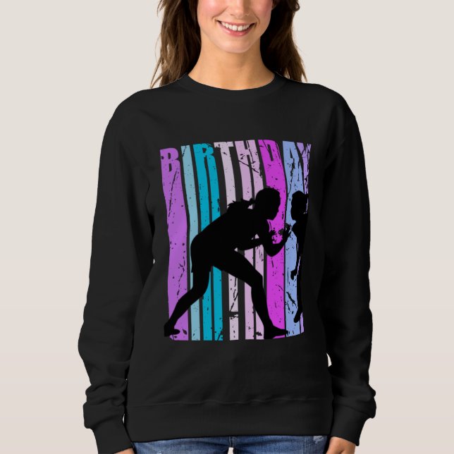 Blue Girls Wrestling Wrestler Womens Grandaughter  T Shirt (Framsida)