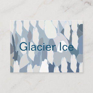 Blue Glacier Ice Mönster Visitkort