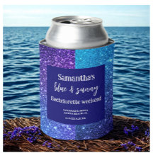 Blue Glitter Bachelorette Party