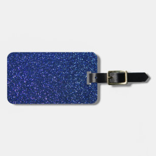 Blue Glitter Bagagebricka