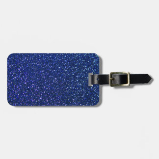 Blue Glitter Bagagebricka