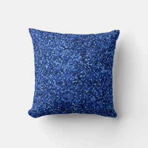 Blue Glitter Dekorativ kudde
