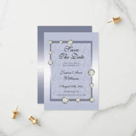 Blue Glitter & Diamond Dekoration Birthday Spara Datumet