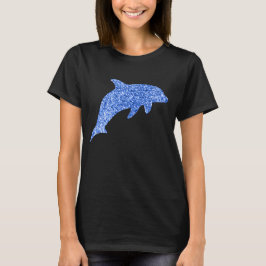 Blue Glitter Dolphin T Shirt