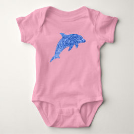 Blue Glitter Dolphin T Shirt