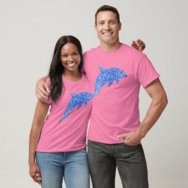Blue Glitter Dolphin T Shirt