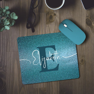 Blue Glitter Girly Monogram Musmatta