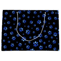 Blue glitter hund tass mönster