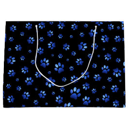 Blue glitter hund tass mönster