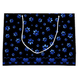 Blue glitter hund tass mönster, Monogram